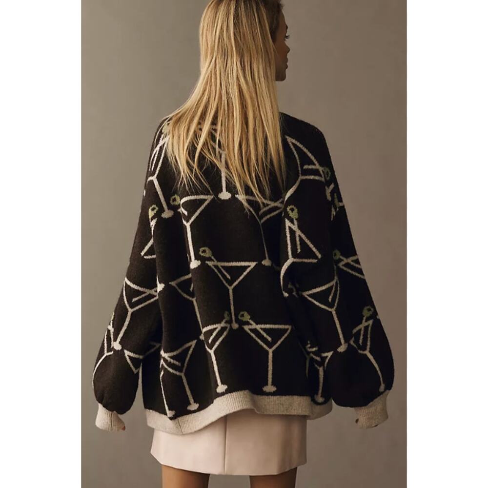 Anthropologie Bel Kazan Icon Cardigan Sweater One Size NEW - Picture 2 of 5
